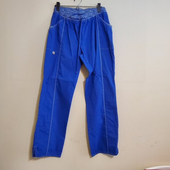 Women's royal blue scrub set size M - Picture 3 of 16
